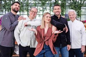 Giudici e conduttrice di Bake Off