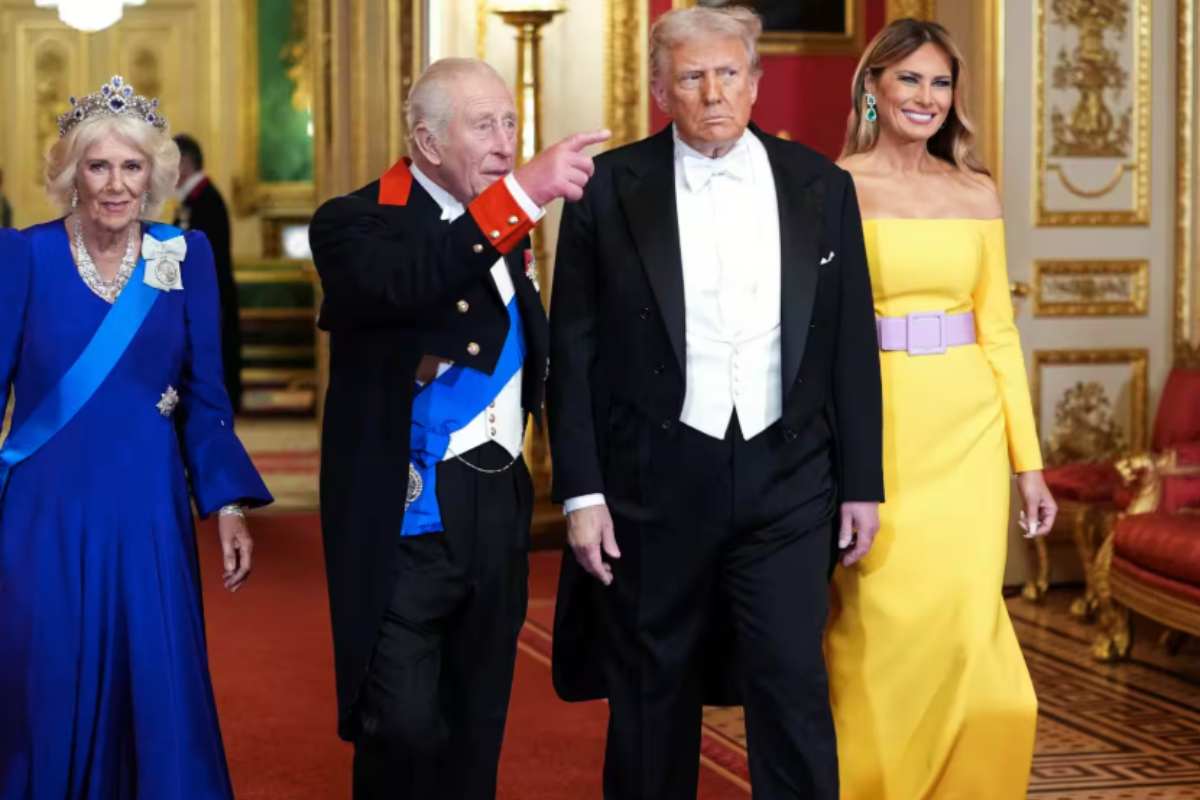 La coppia reale e con il Presidente USA e la First Lady