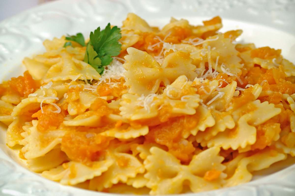 Pasta con la zucca