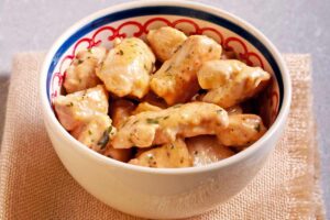 Bocconcini di pollo cremosi