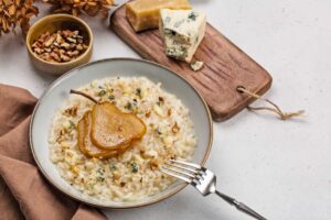 Risotto gorgonzola e pera