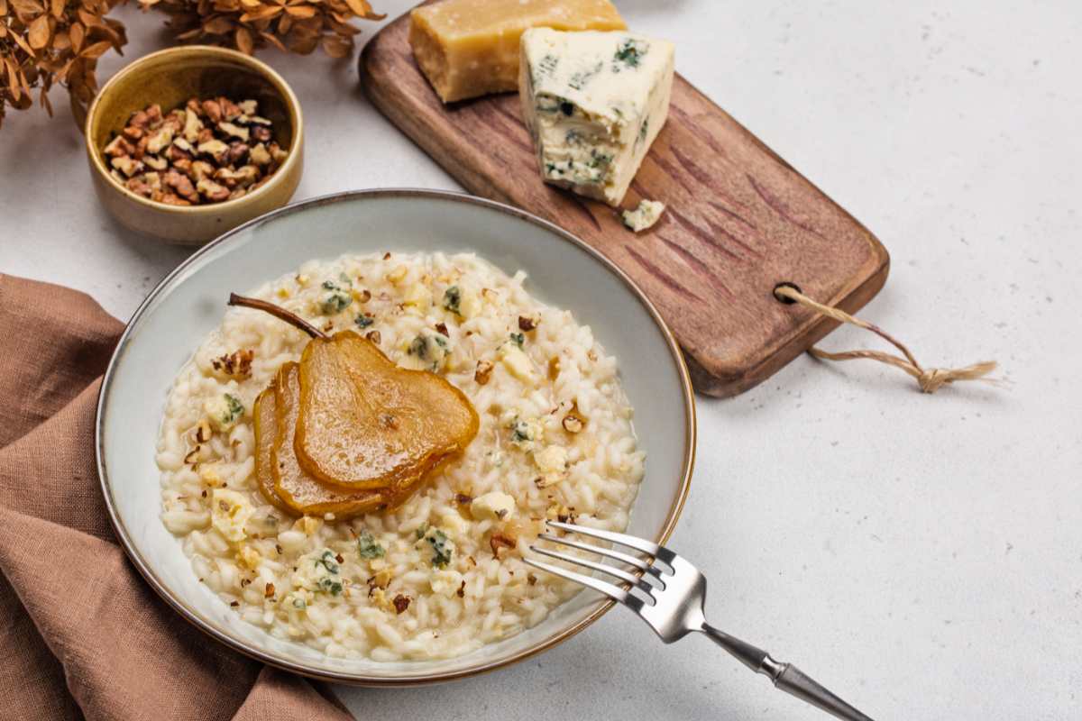 Risotto gorgonzola e pera