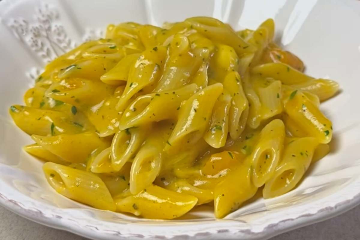 Pasta cremosa con zucca e taleggio