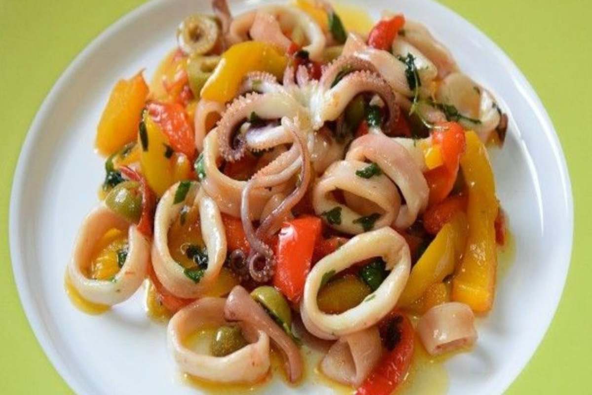 Calamari con verdure