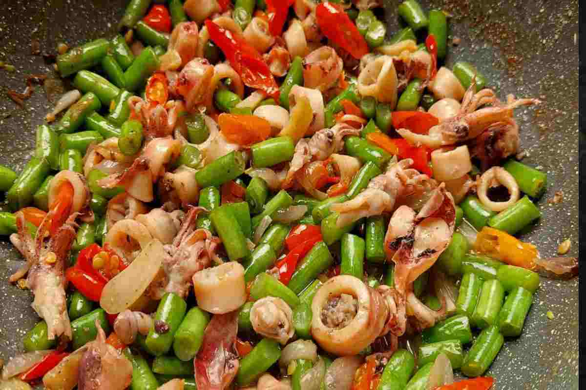 calamari in cottura