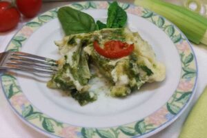 lasagne al pesto di spinaci