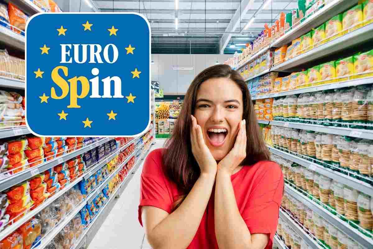 supermercato logo eurospin donna felice