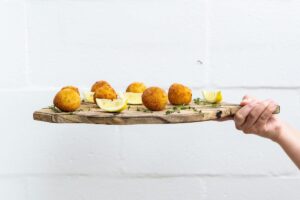vassoio di polpette al limone