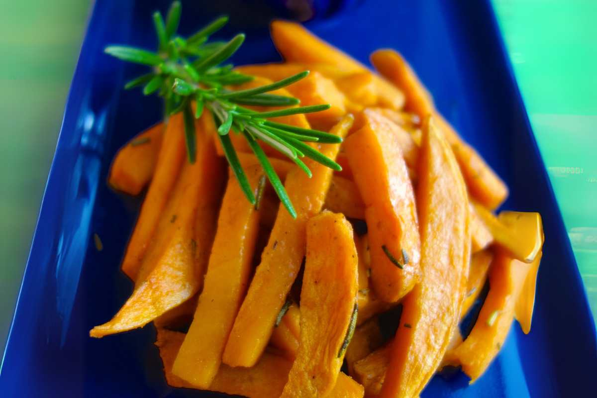 zucca fritta e rosmarino