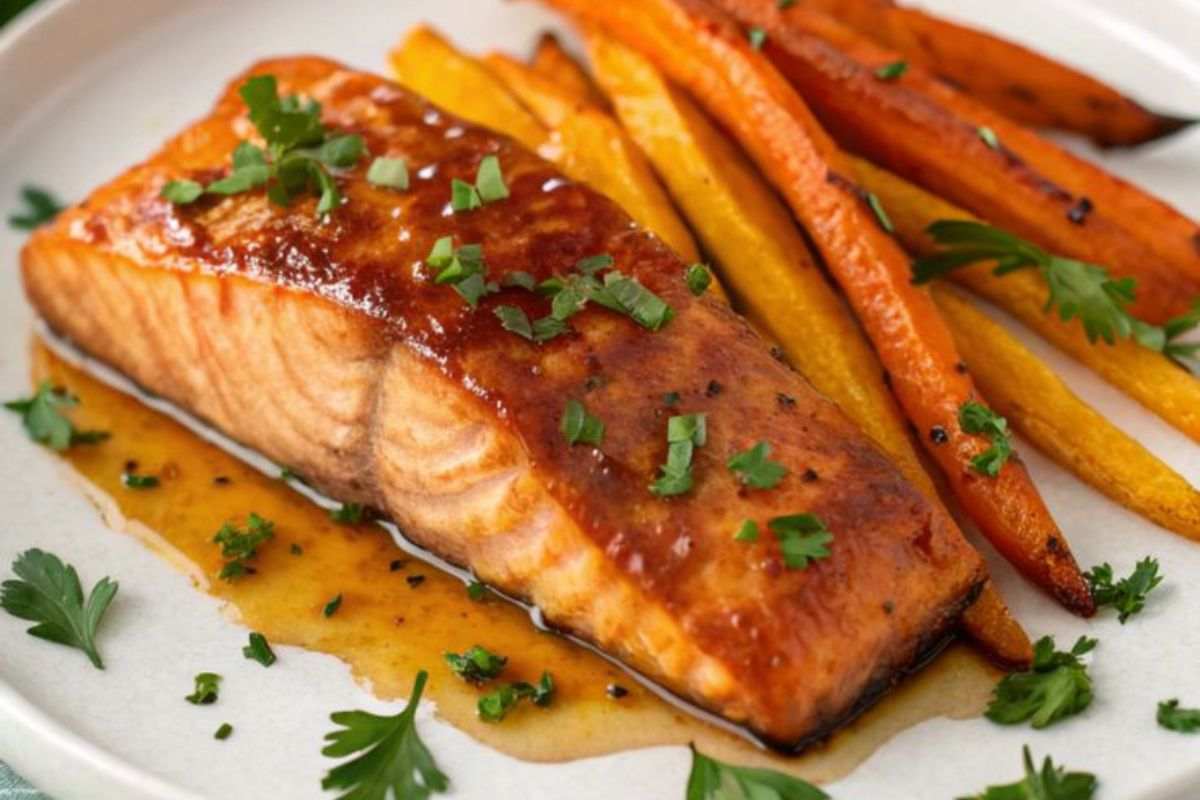 salmone e carote